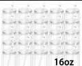 16oz Clear Acrylic Snow Globe Cups