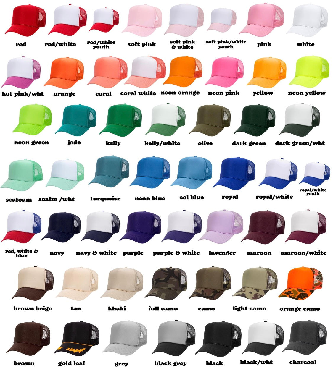 Adult Trucker Hats